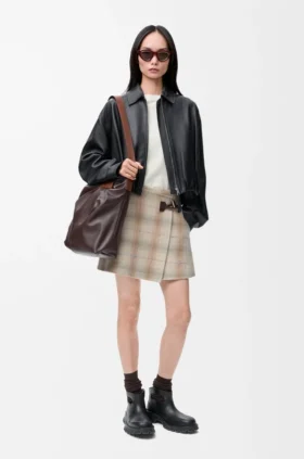 Mini Skirt in Wool and Cashmere Blend