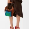 Mini Squeeze Bag in Beaded Leather