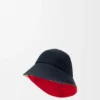 Multi-Brim Bucket Hat in Cotton Canvas