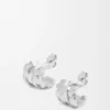 Nest Small Hoop Earrings in Sterling Silver and Enamel