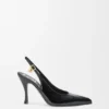 New Comic Slingback Pump in Mixed Leather