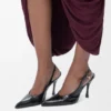 New Comic Slingback Pump in Mixed Leather