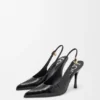 New Comic Slingback Pump in Mixed Leather