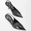 New Comic Slingback Pump in Mixed Leather