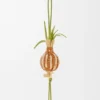 Onion Sprout Charm in Classic Calfskin and Raffia Onion Sprout Charm in Classic Calfskin and Raffia