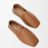 Origami Slipper in Soft Calfskin