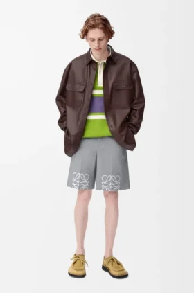 Overshirt in Nappa Lambskin