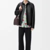 Overshirt in Nappa Lambskin