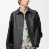 Overshirt in Nappa Lambskin