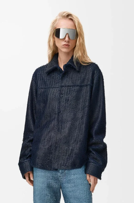Overshirt in Nappa Lambskin Overshirt in Nappa Lambskin
