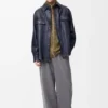 Overshirt in Nappa Lambskin and Cotton Overshirt in Nappa Lambskin and Cotton
