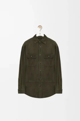 Overshirt in Suede Goatskin