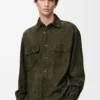 Overshirt in Suede Goatskin Overshirt in Suede Goatskin