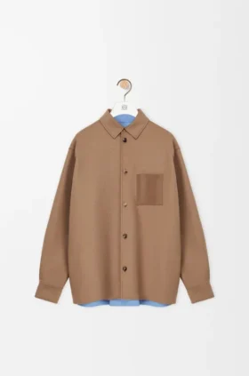 Overshirt in Virgin Wool and Cashmere