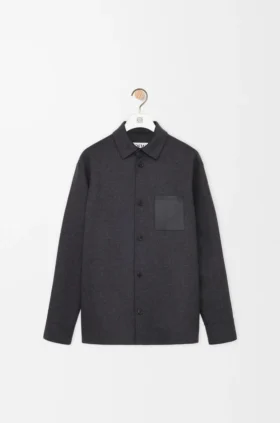 Overshirt in Wool and Cashmere