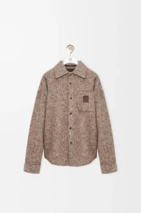 Overshirt in Wool and Llama Blend
