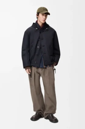 Padded Jacket in Technical Cotton