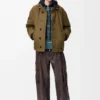 Padded Jacket in Technical Cotton