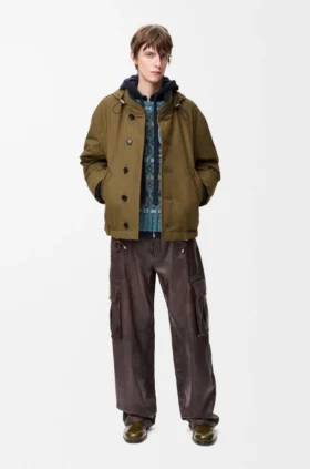 Padded Jacket in Technical Cotton