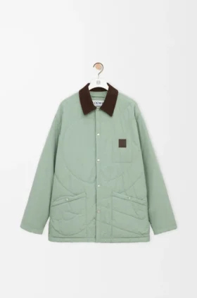 Padded Overshirt in Technical Shell