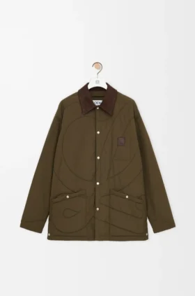 Padded Overshirt in Technical Shell