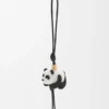 Panda Charm in Felt and Calfskin Panda Charm in Felt and Calfskin