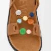 Pebble Beads Fussbett Sandal in Nappa Lambskin Pebble Beads Fussbett Sandal in Nappa Lambskin