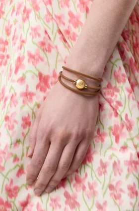 Pebble Bracelet in Calfskin