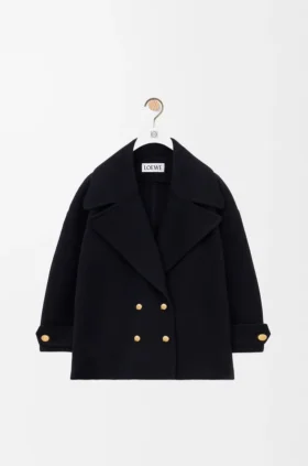 Pebble Peacoat in Wool Pebble Peacoat in Wool
