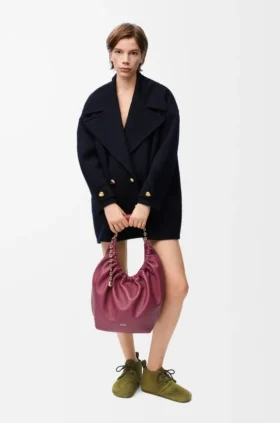 Pebble Peacoat in Wool Pebble Peacoat in Wool