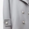 Pebble Peacoat in Wool