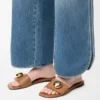 Pebble Slide in Soft Calfskin