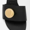 Pebble Slide in Soft Calfskin
