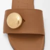 Pebble Slide in Soft Calfskin