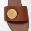 Pebble Slide in Soft Calfskin
