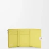 Pebble Small Vertical Wallet in Shiny Nappa Calfskin