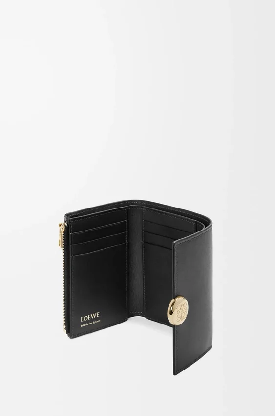 Pebble Small Vertical Wallet in Shiny Nappa Calfskin Pebble Small Vertical Wallet in Shiny Nappa Calfskin