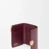 Pebble Small Vertical Wallet in Shiny Nappa Calfskin