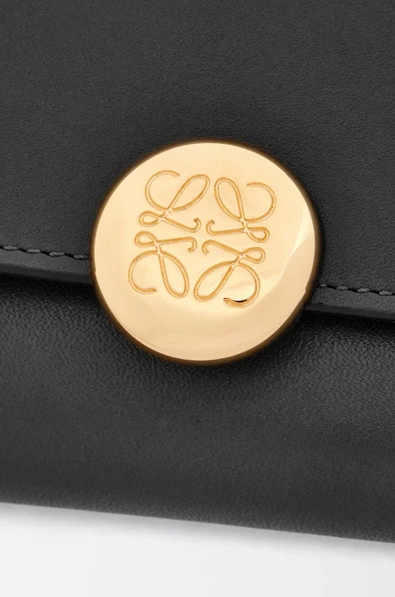 Pebble Small Vertical Wallet in Shiny Nappa Calfskin Pebble Small Vertical Wallet in Shiny Nappa Calfskin