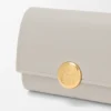 Pebble Small Vertical Wallet in Shiny Nappa Calfskin