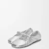 Pebble Soft Ballerina in Laminated Nappa Lambskin Pebble Soft Ballerina in Laminated Nappa Lambskin