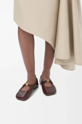 Pebble Soft Ballerina in Nappa Lambskin