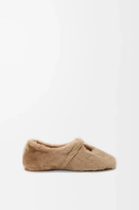 Pebble Soft Ballerina in Shearling