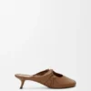 Pebble Soft Mule in Nappa Lambskin