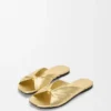 Pebble Soft Slide in Laminated Lambskin Pebble Soft Slide in Laminated Lambskin