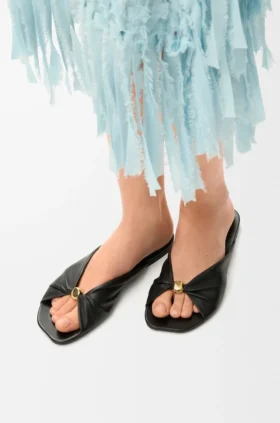 Pebble Soft Slide in Nappa Lambskin