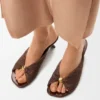 Pebble Soft Slide in Raffia-Effect Fabric Pebble Soft Slide in Raffia-Effect Fabric