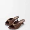 Pebble Soft Slide in Raffia-Effect Fabric Pebble Soft Slide in Raffia-Effect Fabric