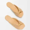 Pebble Soft Slide in Raffia-Effect Fabric Pebble Soft Slide in Raffia-Effect Fabric