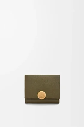 Pebble Trifold Wallet in Pebble Grained Calfskin